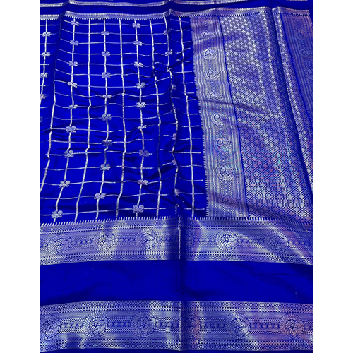 Ladies Chiniya Silk Pattern Saree - Color: Different Available
