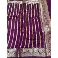 Ladies Pure Dupyan Silk Saree With Blouse Pattern - Color: Different Available
