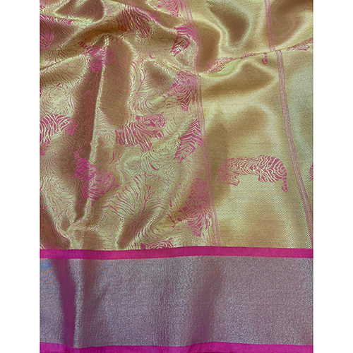 Trendy Hand Woven Silk Saree - Color: Different Available