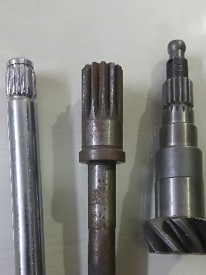Spline rolled shafts