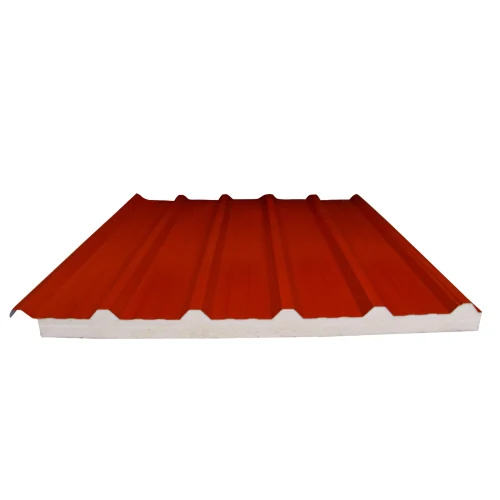Puf Panel Roofing Sheet - Color: Red