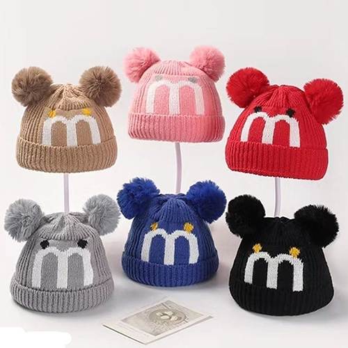 Girls Warm Winter Woolen Cap