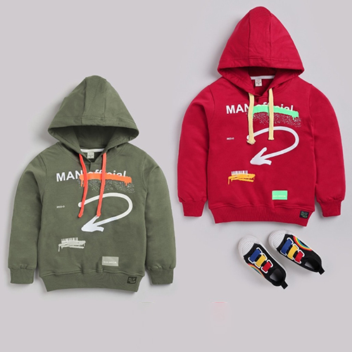 Kids Full Sleeve Hoodies - Color: Different Available