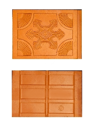 Terracotta Clay Ceiling Tiles - Natural Red Clay | Decorative Roof & Ceiling Application