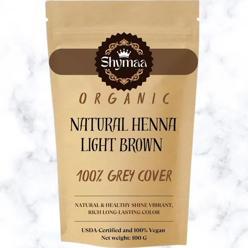 Organic Light Brown Henna Hair Color