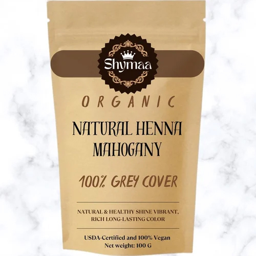 Organic Mahogany Henna Hair Colors