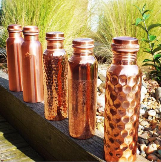 Copper Water Bottle By M/s A.f. Handicraft