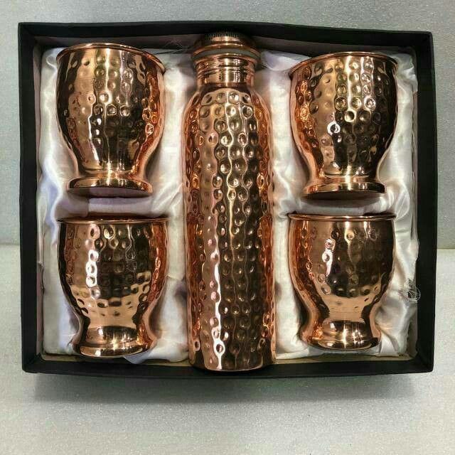 Copper Water Bottle By M/s A.f. Handicraft