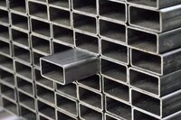50 X 25mm Rectangular Hollow Section Pipes - Color: Silver