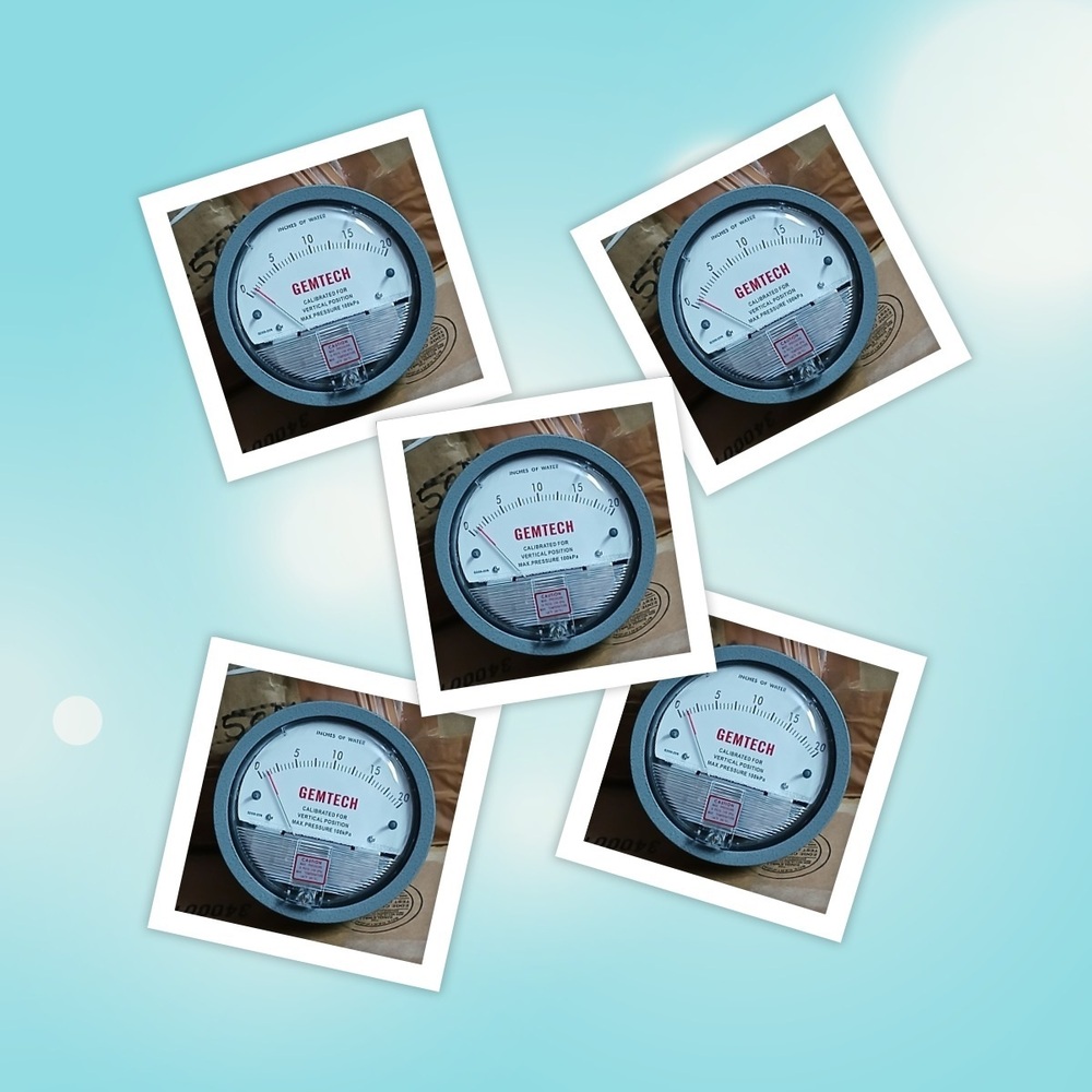 GEMTECH G2015 Differential Pressure Gauge 0-15 Inch