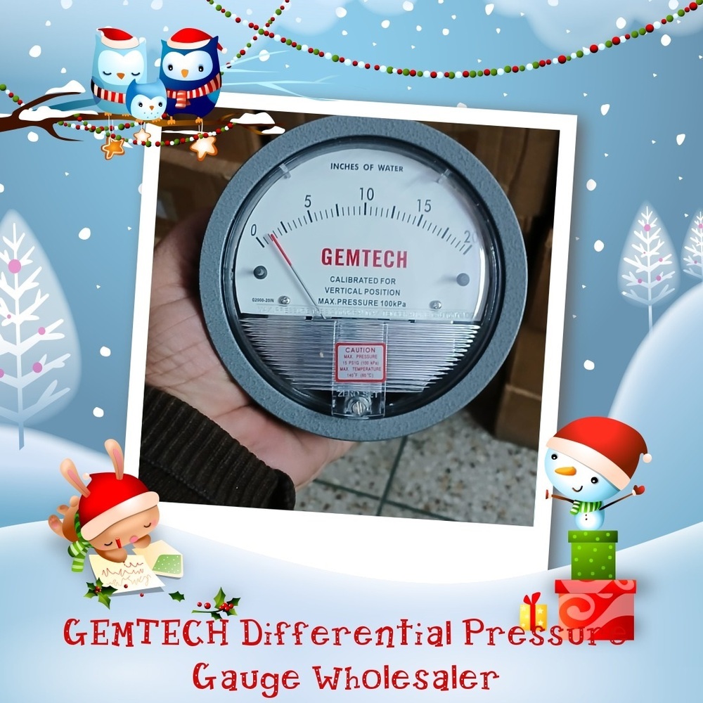 GEMTECH G2015 Differential Pressure Gauge 0-15 Inch