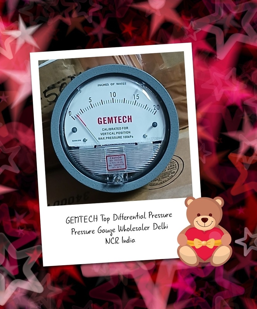GEMTECH G2015 Differential Pressure Gauge 0-15 Inch