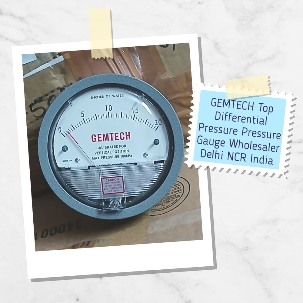 GEMTECH G2015 Differential Pressure Gauge 0-15 Inch