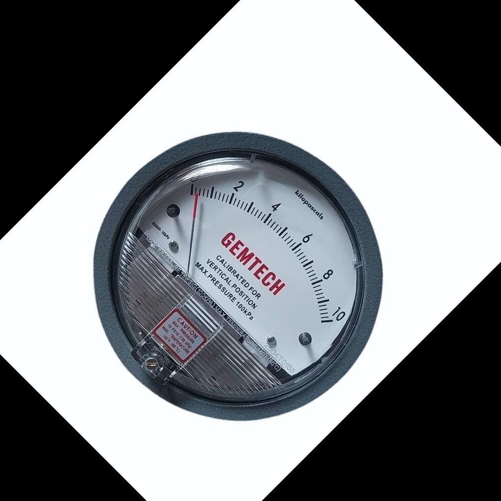 GEMTECH G2000-10 MM Differential Pressure Gauge 0-10 MM