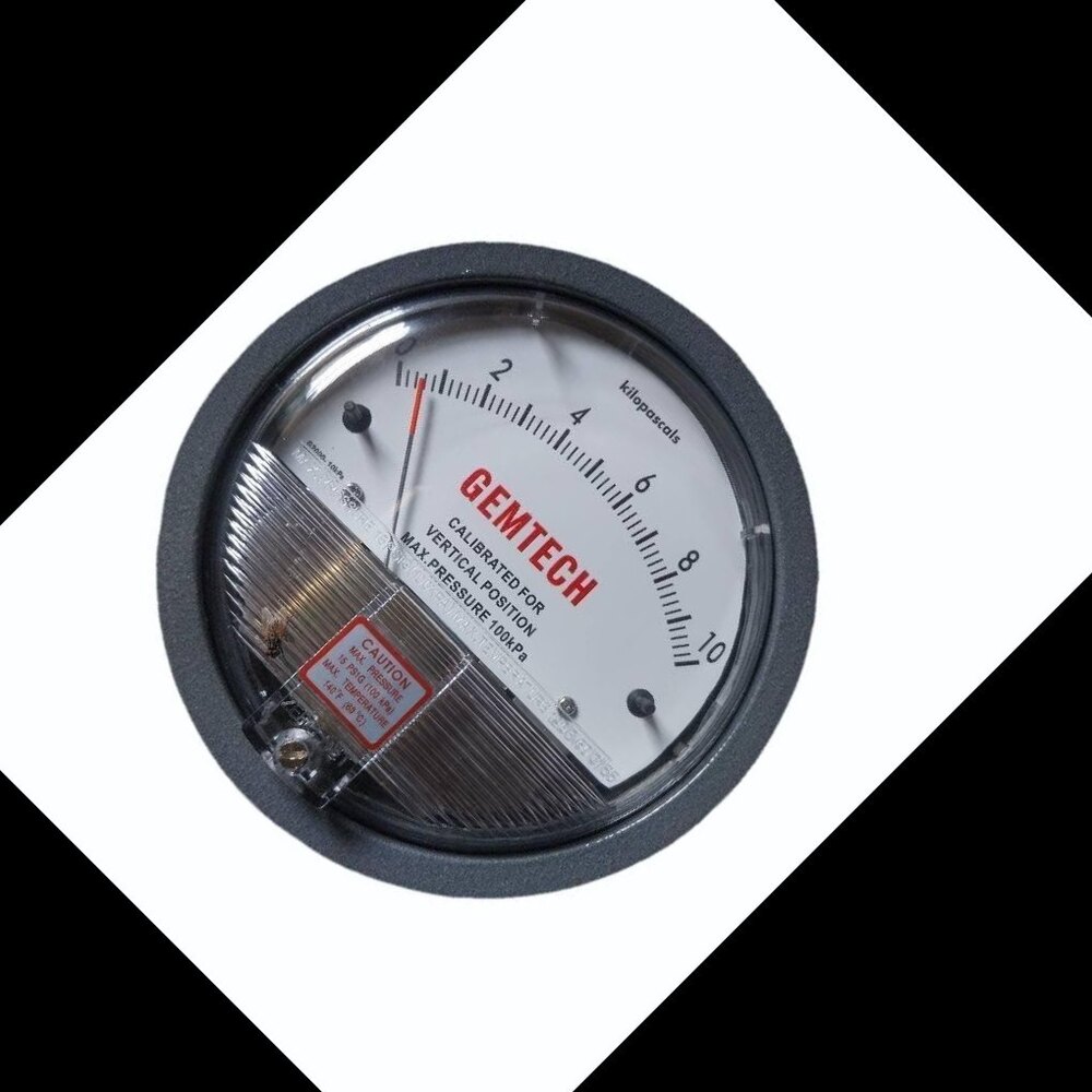 GEMTECH G2000-10 MM Differential Pressure Gauge 0-10 MM