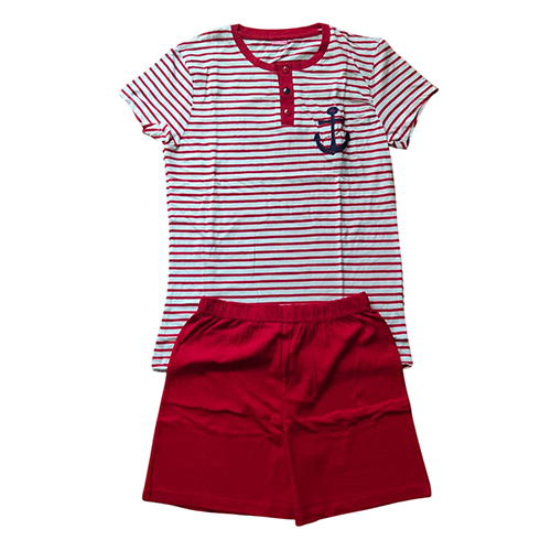 Ladies Tee And Shorts Night Set - Color: Different Available