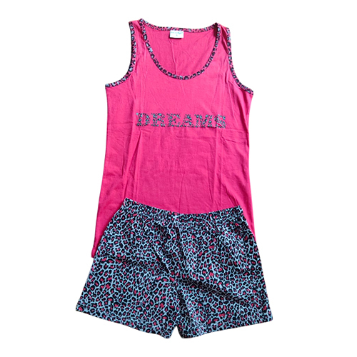 Ladies Tee And Shorts Night Set
