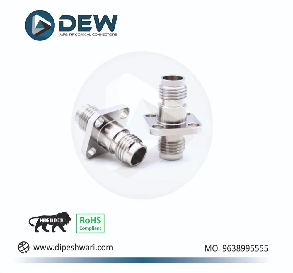 2.4mm Female to 2.4mm Female flange adaptor