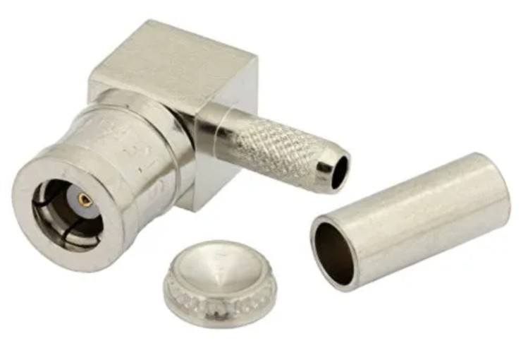 SMB Plug R/ A Connector Crimp/Solder Type for RG174, RG316, RG188, LMR-100, PE-B100, PE-C100