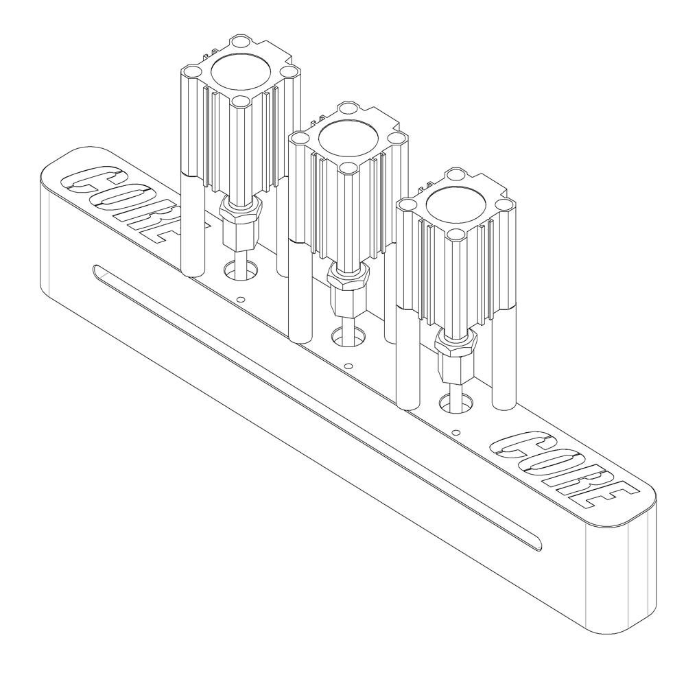 Pneumatic Muliple Hole Punch