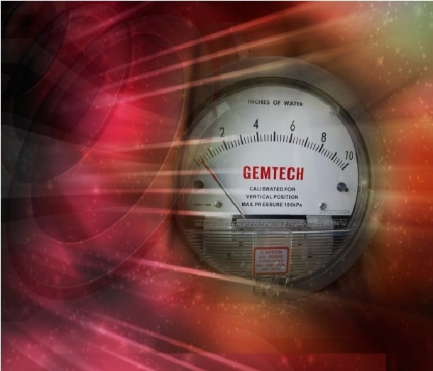 GEMTECH G2004 Differential Pressure Gauge 0-4 Inch
