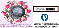 Popular Cities GEMTECH Differential Pressure Gauge Wholesalers for Bangalore