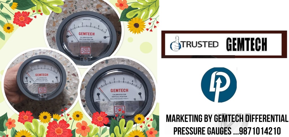 Popular Cities GEMTECH Differential Pressure Gauge Wholesalers for Bangalore