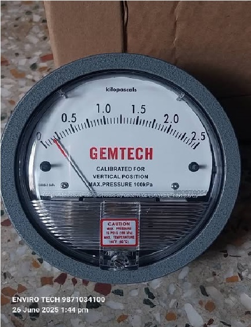 GEMTECH Low Differential Pressure Gauge