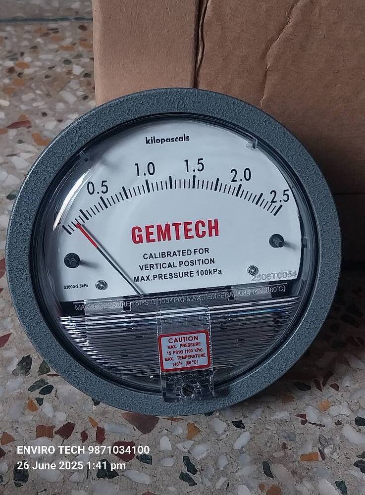 GEMTECH Low Differential Pressure Gauge