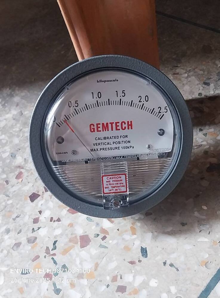 GEMTECH Low Differential Pressure Gauge