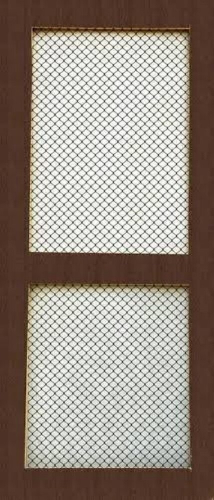 Solid PVC Wiremesh Door Laminated