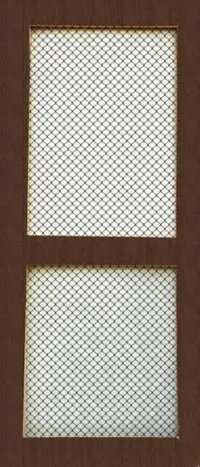 Solid PVC Wiremesh Door Laminated