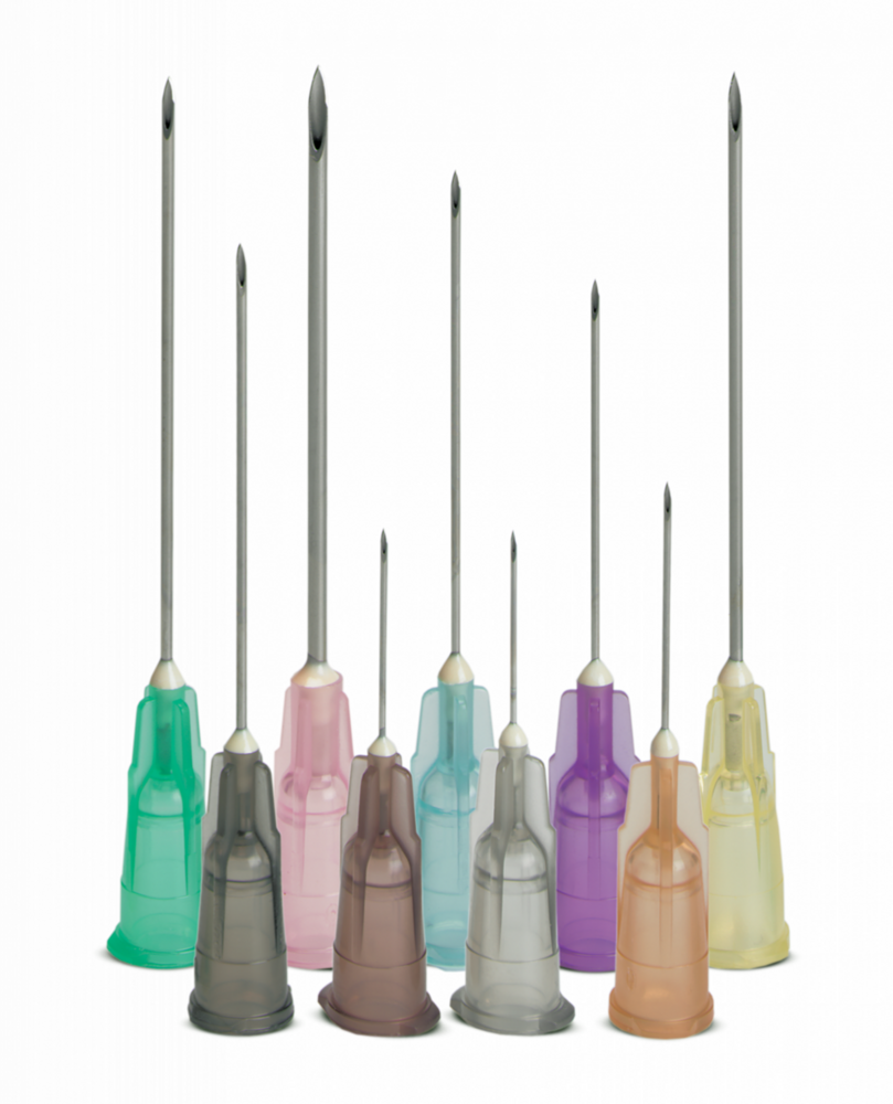 Medical Needle - Color: Color-Coded Hubs (Varies By Gauge Size)