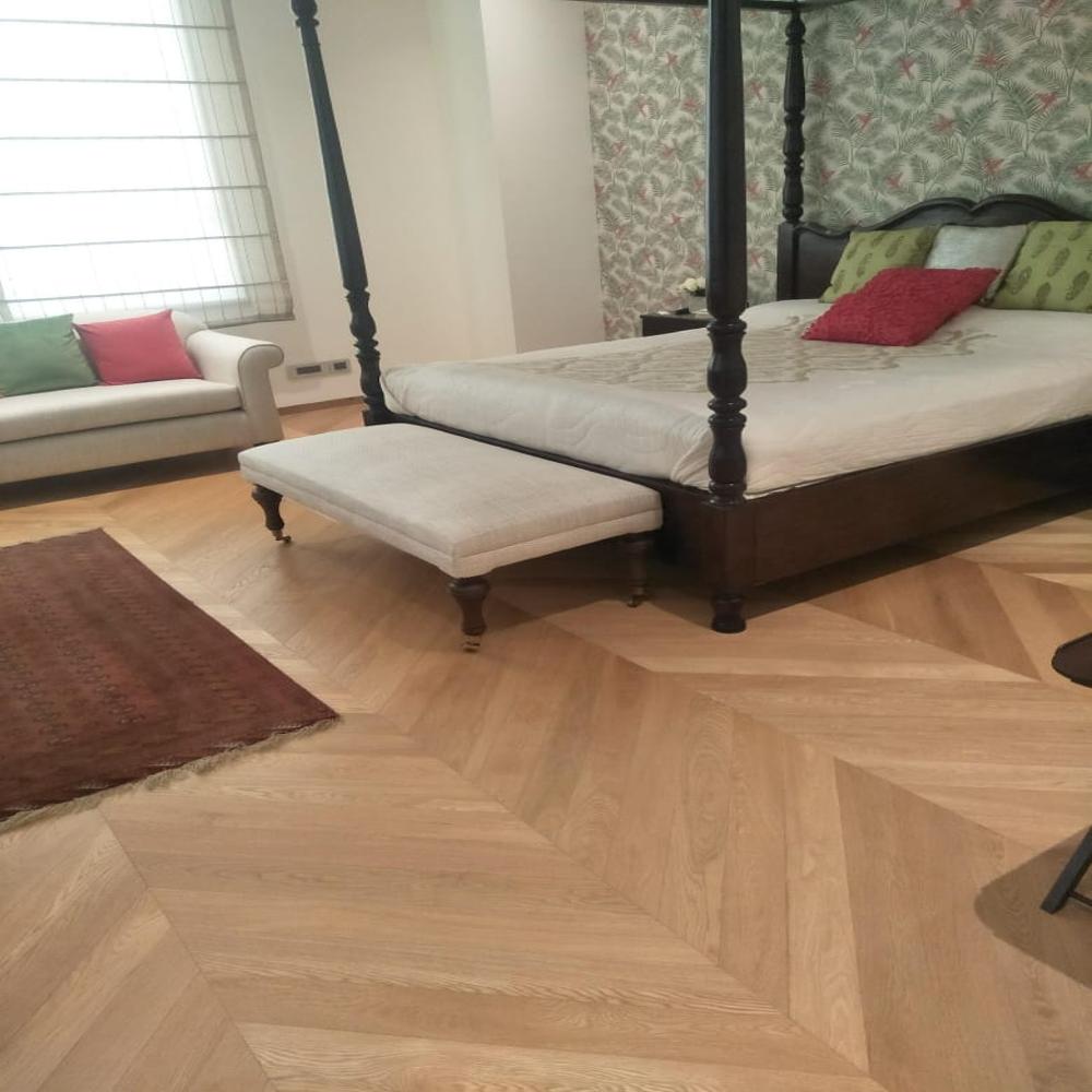 Spc Flooring - 4mm Thickness, 0.3mm Wear Layer, Bevel Edge Profile, Matt Finish, Real Wood Colours | Interlocking System, Water-resistant, Termite-proof