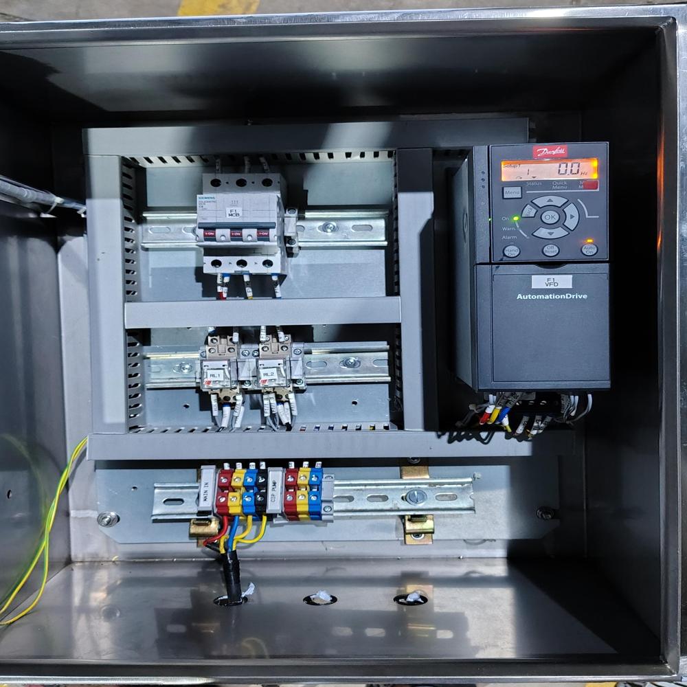 Variable Frequency Drive Panel - Base Material: Mild Steel