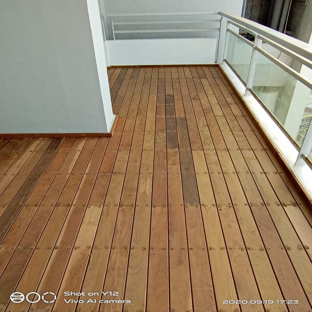 Wpc Flooring - Wpc Material, 320 Mm X 320 Mm, Brown Color, 24 Mm Thickness | Durable, Low Maintenance, Sustainable, Cost-effective, Colorfast, Easy Installation