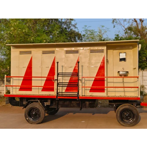 Frp Mobile Toilet Van - Color: White