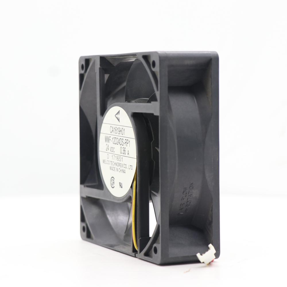 Mitsubishi A740 CA1619H01 MMF-12D24DS-RP1 24V DC 0.36A 120X120X38mm 12038 12cm Cabinet Converter Inverter Axial Cooling Fan