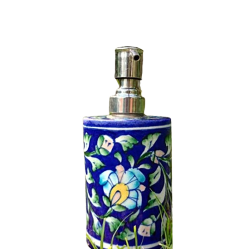 Blue Pottery Soap Dispenser