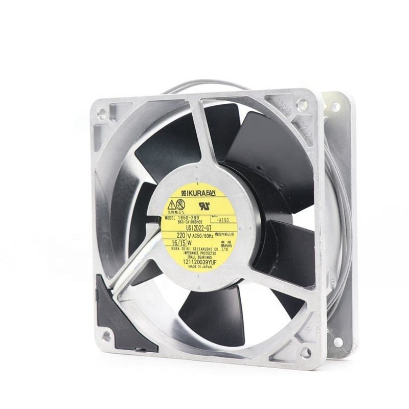 STYLE US12D22-GT 12038 220V 120x120x38mm16/15W Aluminum Frame Iron Leaf High Temperature Resistant Cabinet Axial Cooling Fan