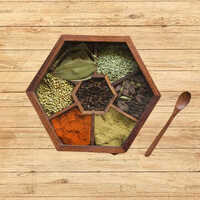 Wooden Spice Box