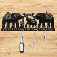 Wooden Elephant Design Key Hanger