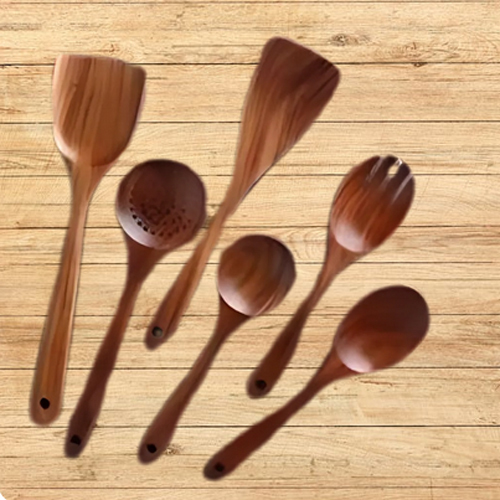 Wooden Non Stick Spoon - Color: Various Available