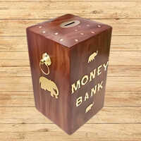 Wooden Money Bank - Design Type: Modern
