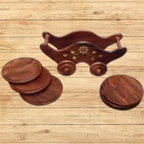 Wooden Tea Coaster - Color: Different Available