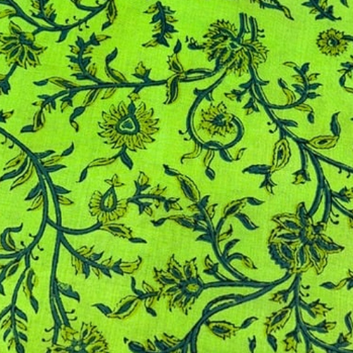 Hfc-Hbp0004 Hand Block Printed Cotton Fabric - Color: Different Available