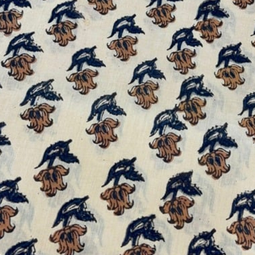 Hfc-Hbp0011 Hand Block Printed Cotton Fabric - Color: Different Available