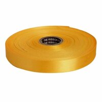 Double Satin Plain Ribbon - Color: Golden