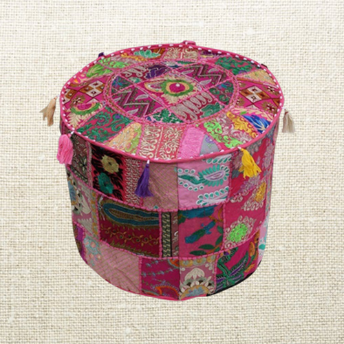 22X22X14Inch Puff Cover - Application: Home Furnishings