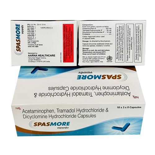Acetaminophen Hydrochloride And Dicyclomine Hydrochloride Capsules